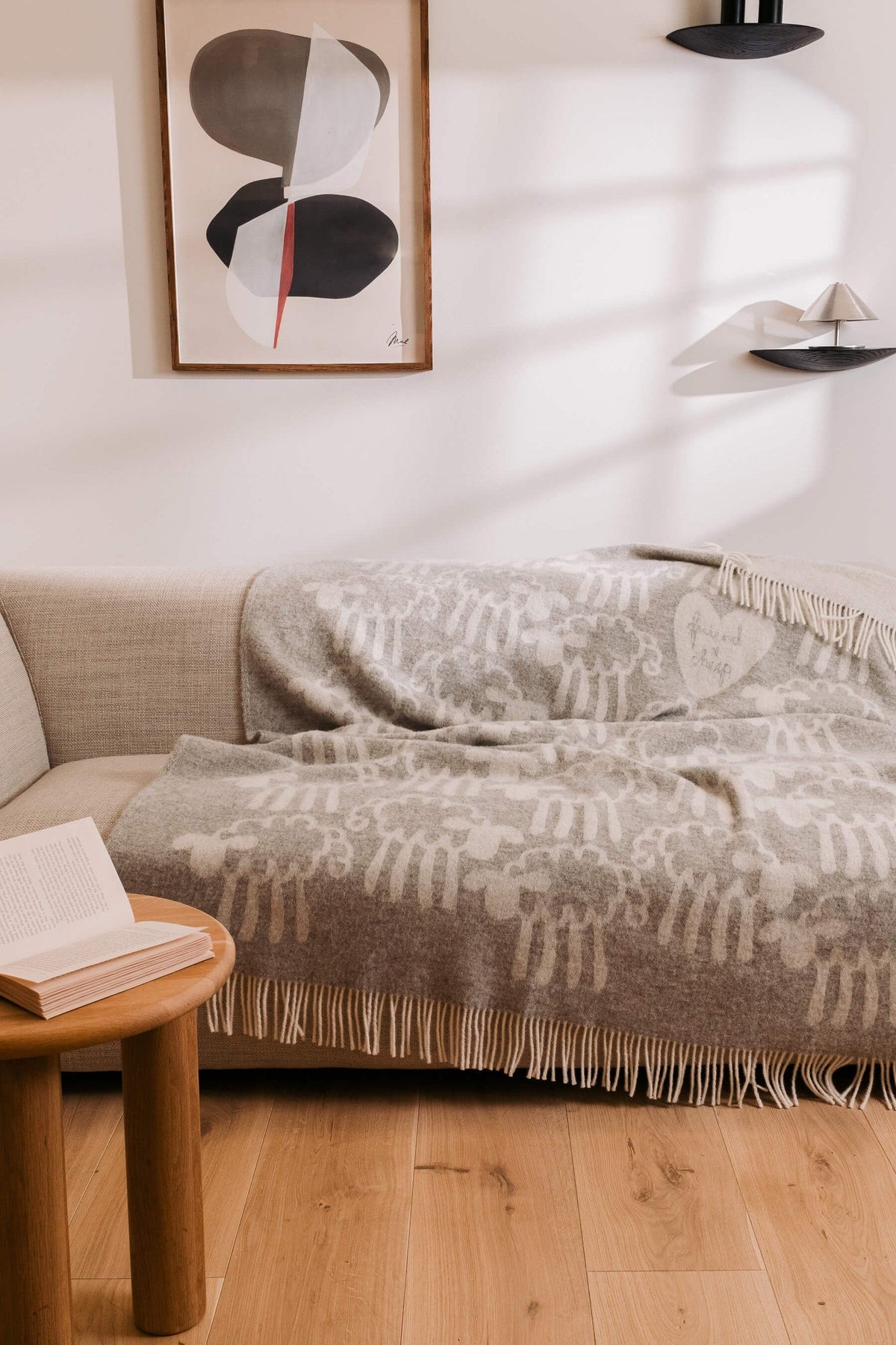 Wool throw