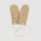 Kids' Wool Sherpa Mittens – Soft Sand