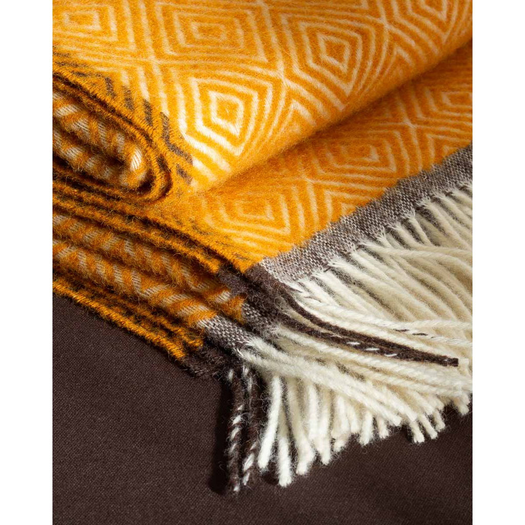 Venezia Wool Throw – Yellow
