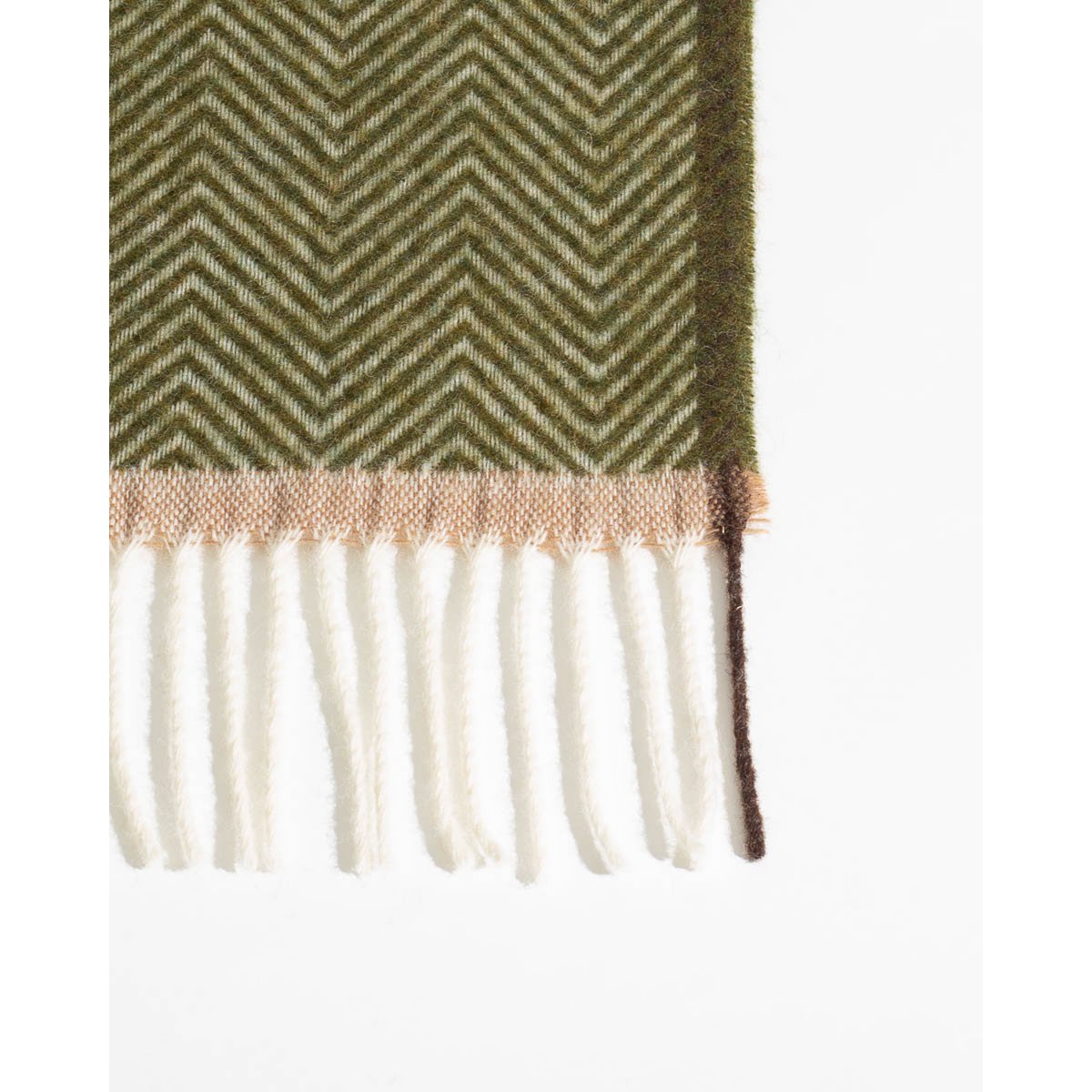 Denver Wool Throw – Olive