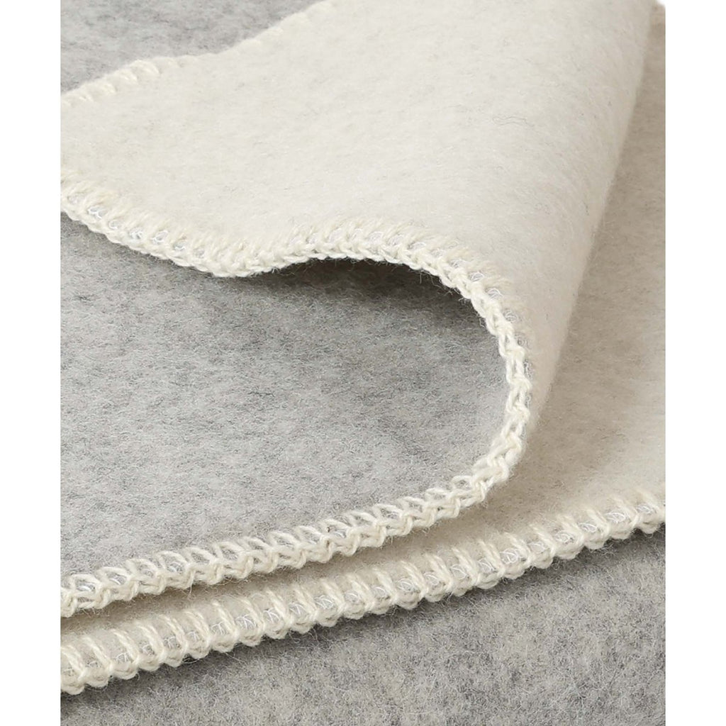 Wool Crib Blanket – Grey Violet, 100 × 140 cm