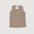 Kids' Merino Rib Singlet – Sand