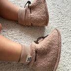 Merino Baby Booties – Sand