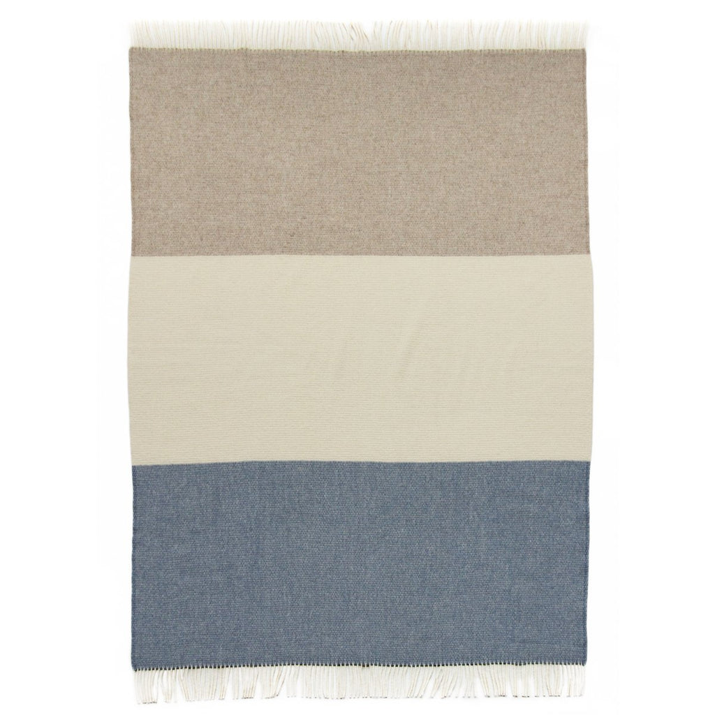 Wool Throw – Sky Stripe
