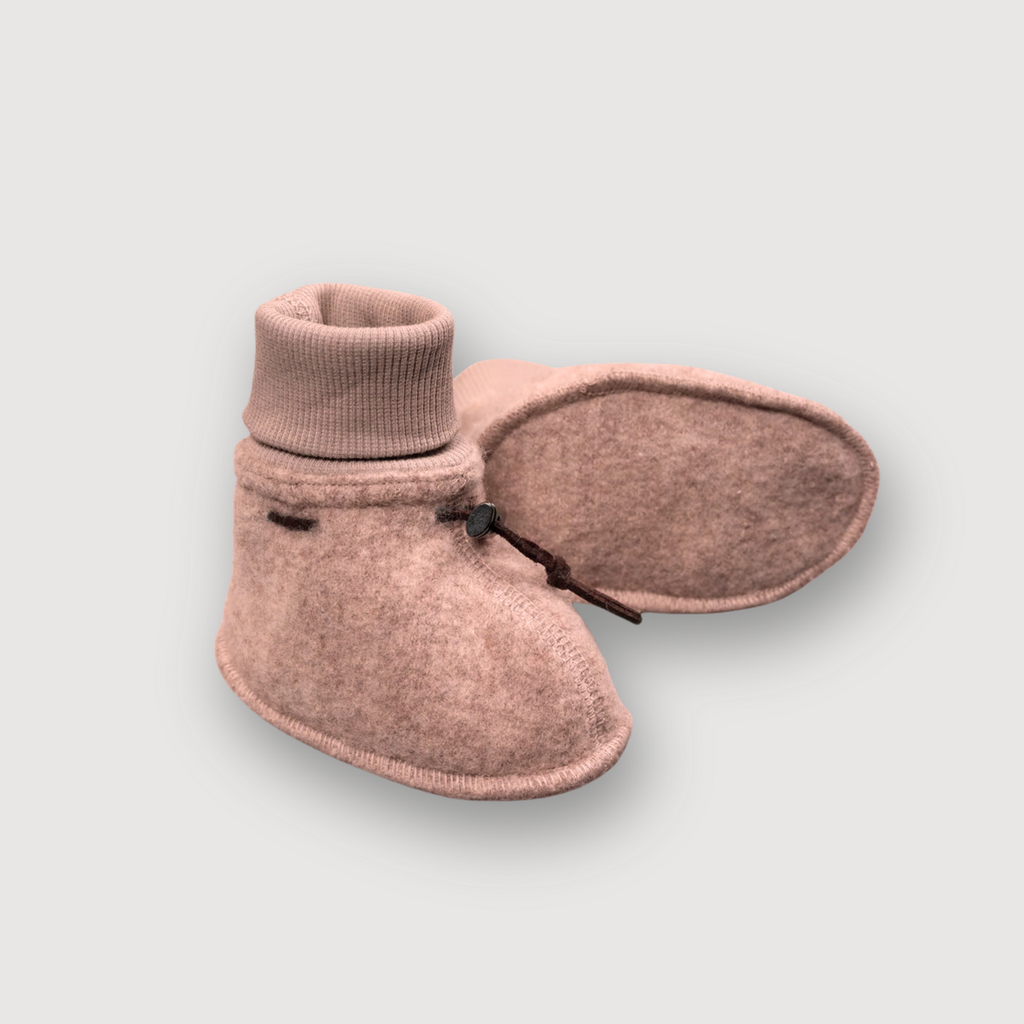 Merino Baby Booties – Sand