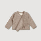 Baby Merino Fleece Cardigan – Sand
