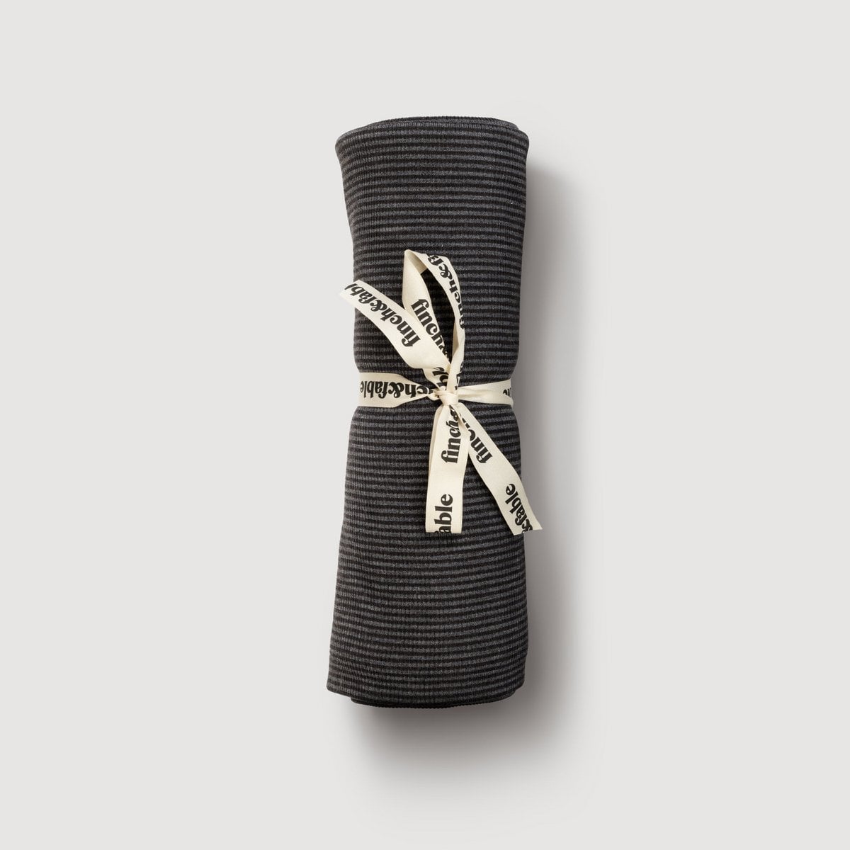 Merino Rib Swaddle Blanket – Storm Stripe