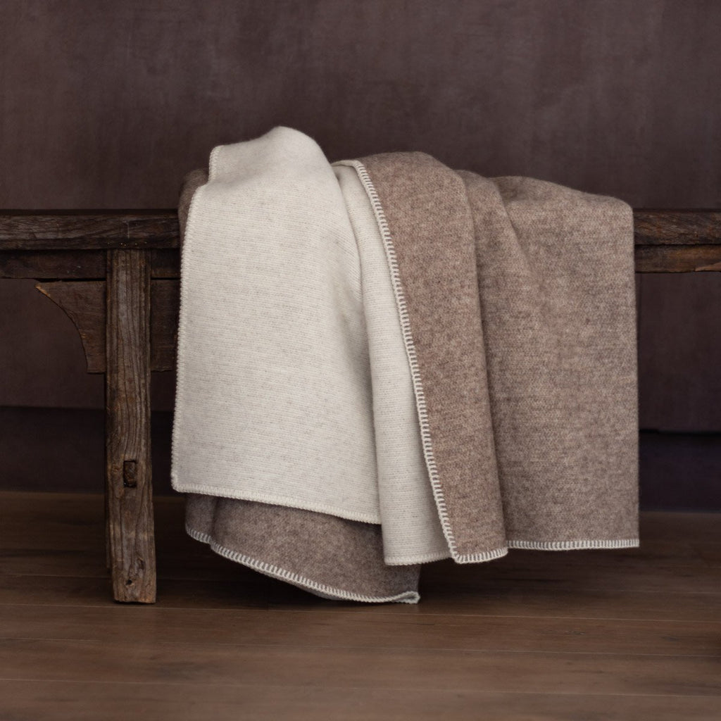 Wool Bed Runner – Eco Fossil, 130 × 250 cm