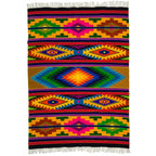 Aztec Wool Rug – Multicolour, Medium