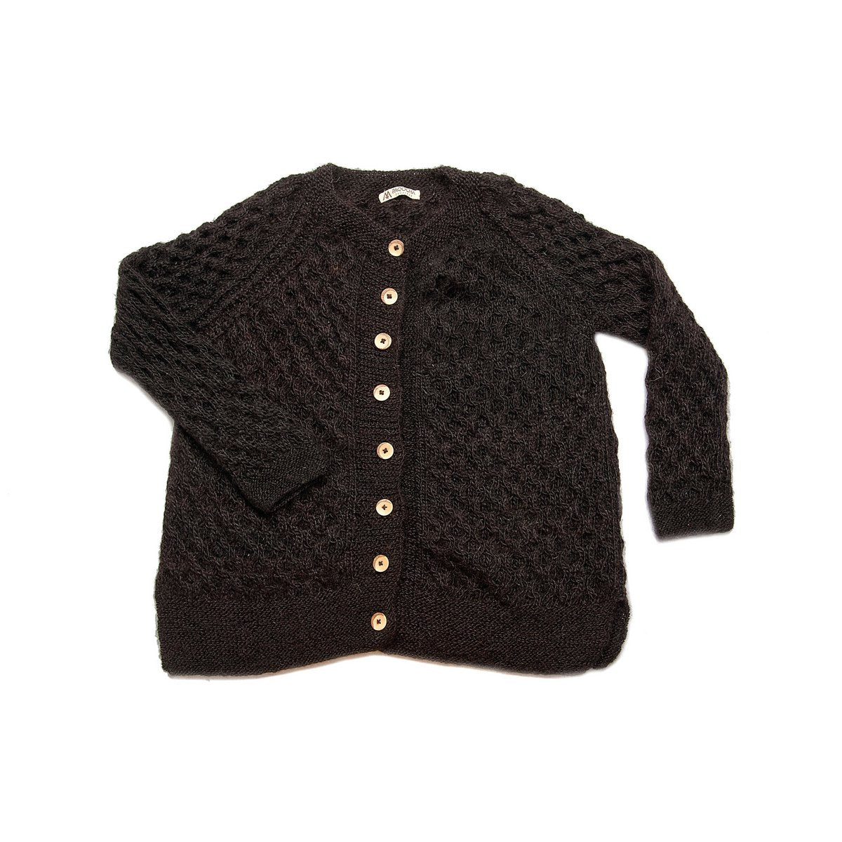 Baby Alpaca Cardigan – Black