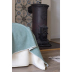 Wool Bed Runner – Cool Mint, 130 × 250 cm