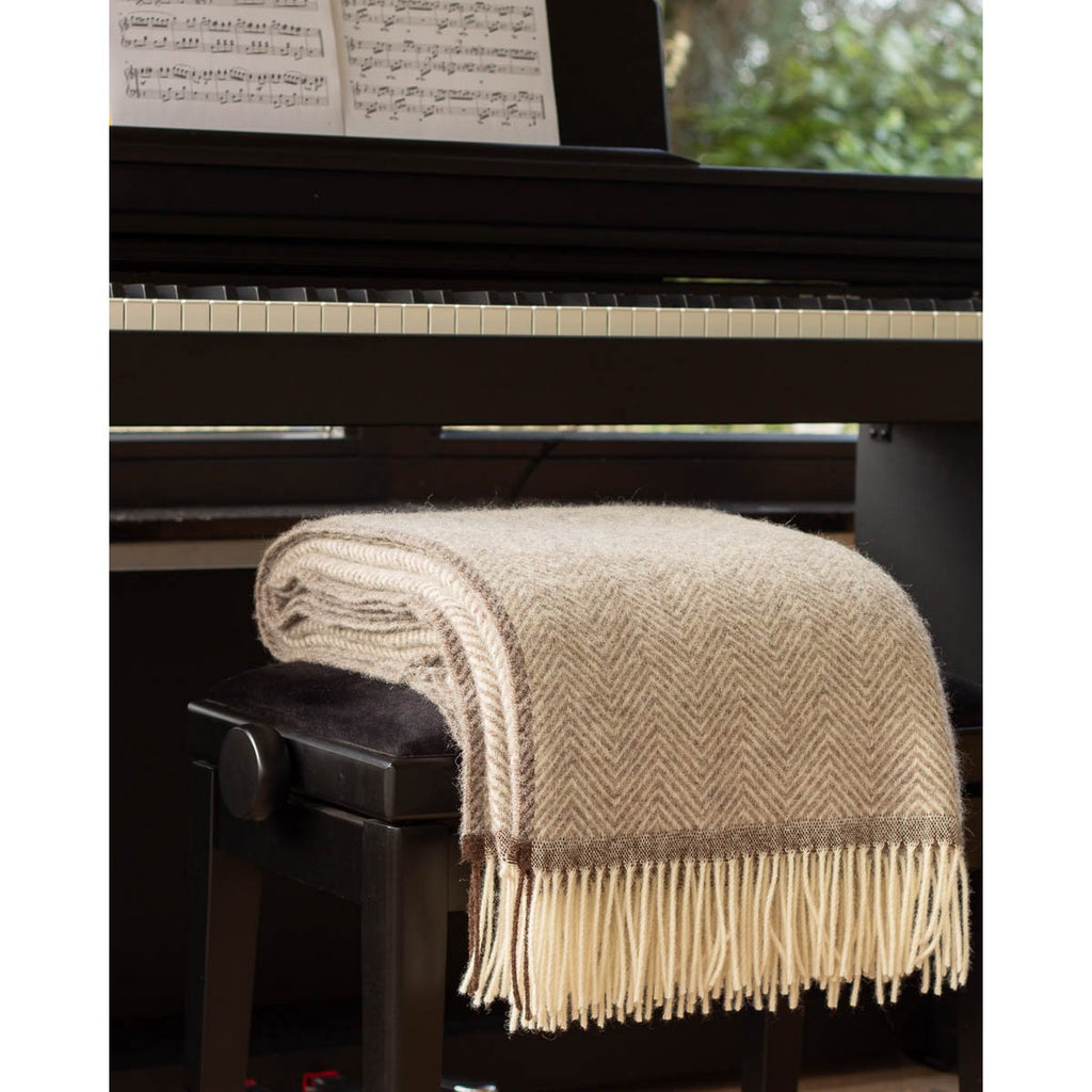 Denver Wool Throw – Beige