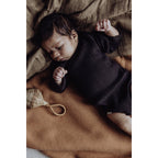 Baby Merino Rib Long-Sleeve Bodysuit – Storm