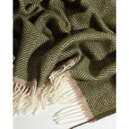Denver Wool Throw – Olive