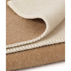 Wool Crib Blanket – Camel, 100 × 140 cm