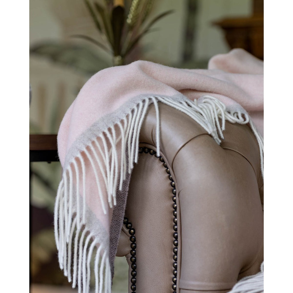 Milano Merino & Cashmere Throw – Rosa