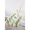 Filip Jacquard Wool Throw – Green, 130 × 180 cm