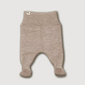 Baby Merino Fleece Footed Pants – Sand