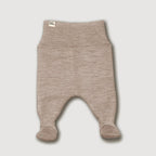 Baby Merino Fleece Footed Pants – Sand