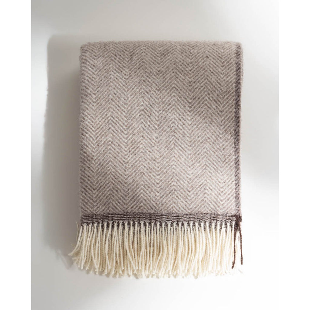 Denver Wool Throw – Beige