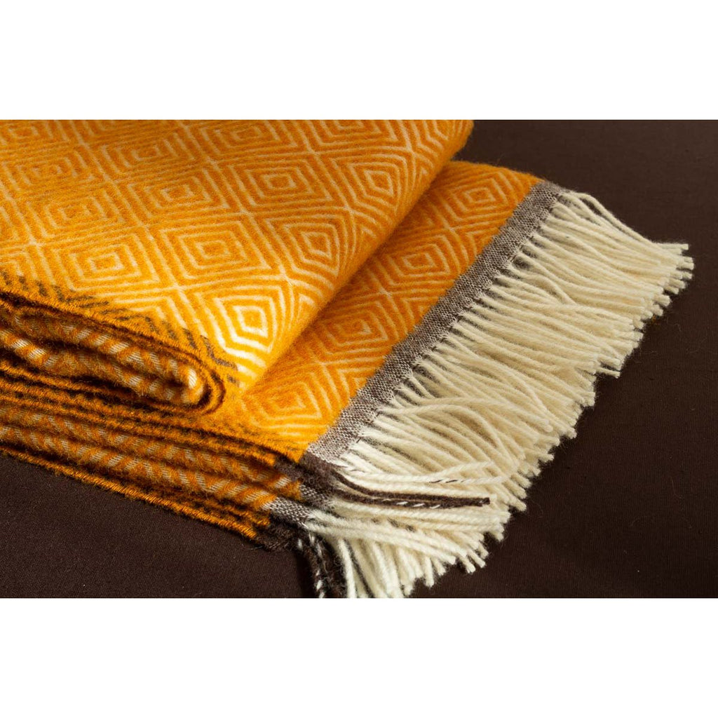 Venezia Wool Throw – Yellow