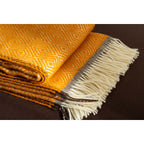 Venezia Wool Throw – Yellow