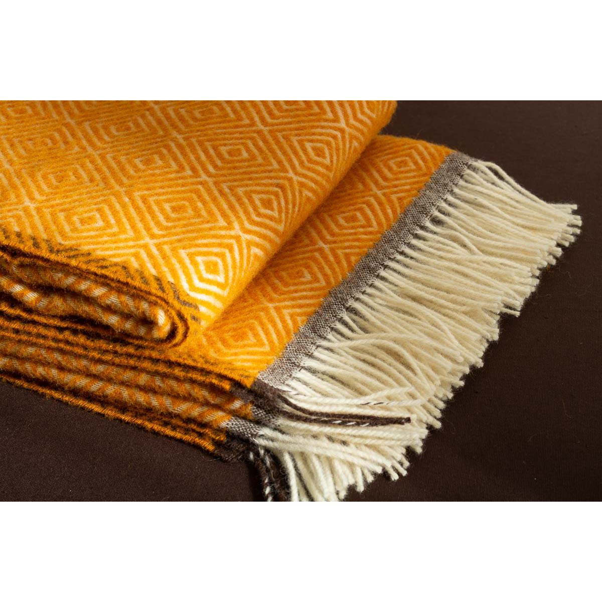 Venezia Wool Throw – Yellow