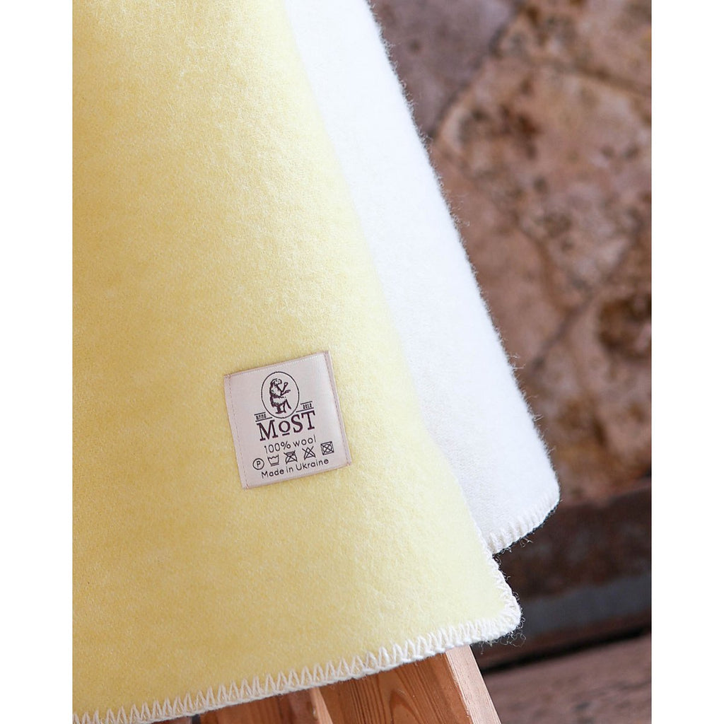 New Zealand Wool Bed Blanket – Lemon