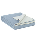 Wool Bed Runner – Blue Fog, 130 × 250 cm