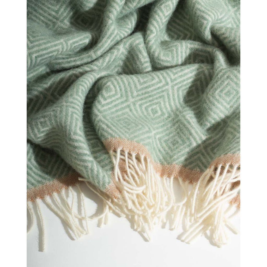 Venezia Wool Throw – Mint
