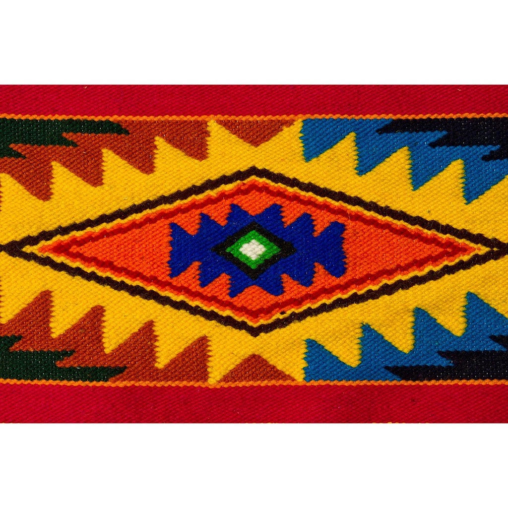Aztec Wool Rug – Multicolour, Medium