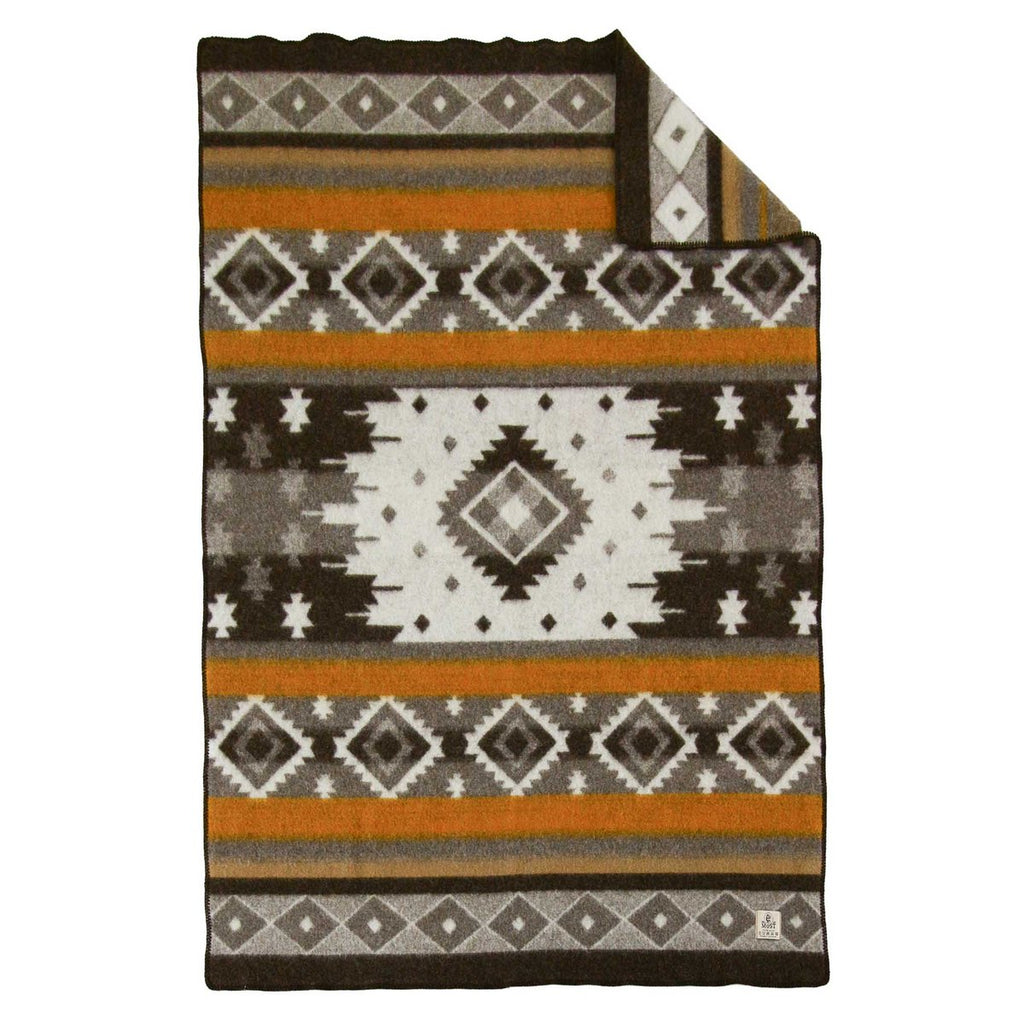 Tribe Wool Bed Blanket – Bronze, Single