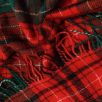 Tartan Noel Wool Throw – Red & Green