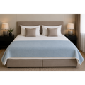 Wool Bed Runner – Blue Fog, 130 × 250 cm