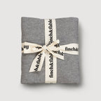 Merino Knitted Baby Blanket – Dove