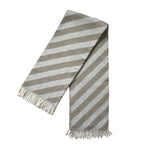 Filip Jacquard Wool Throw – Beige, 130 × 180 cm