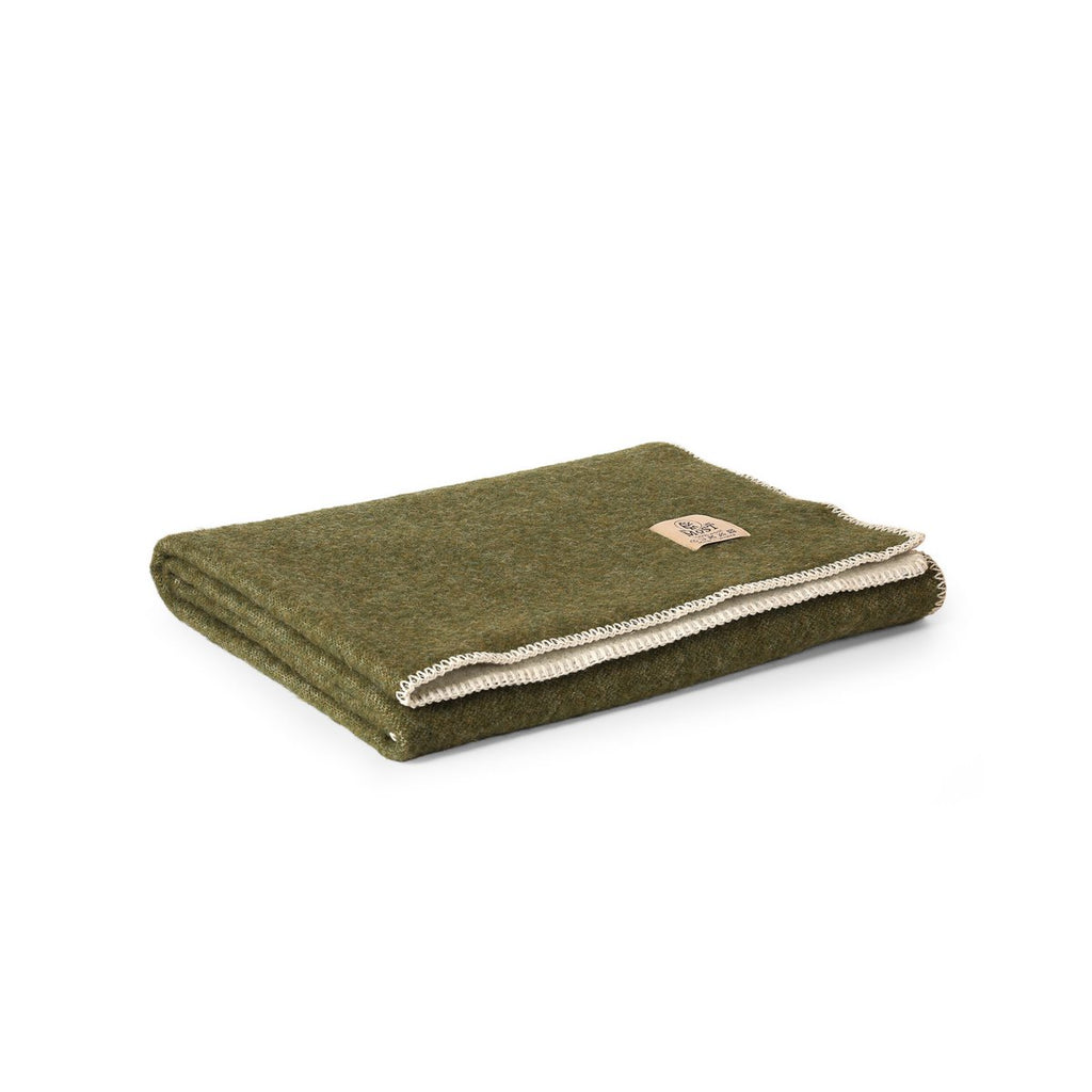 Wool Crib Blanket – Hunter, 100 × 140 cm