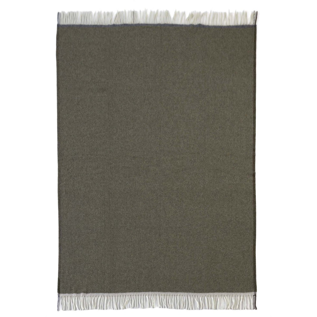 Milano Merino & Cashmere Throw – Verde