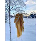 Filip Jacquard Wool Throw – Yellow, 130 × 180 cm
