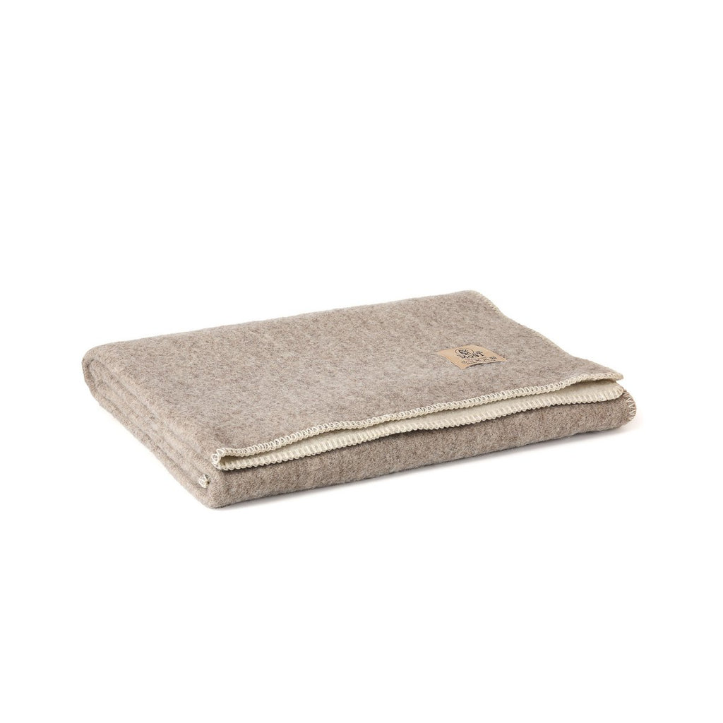 Wool Crib Blanket – Eco Fossil, 100 × 140 cm