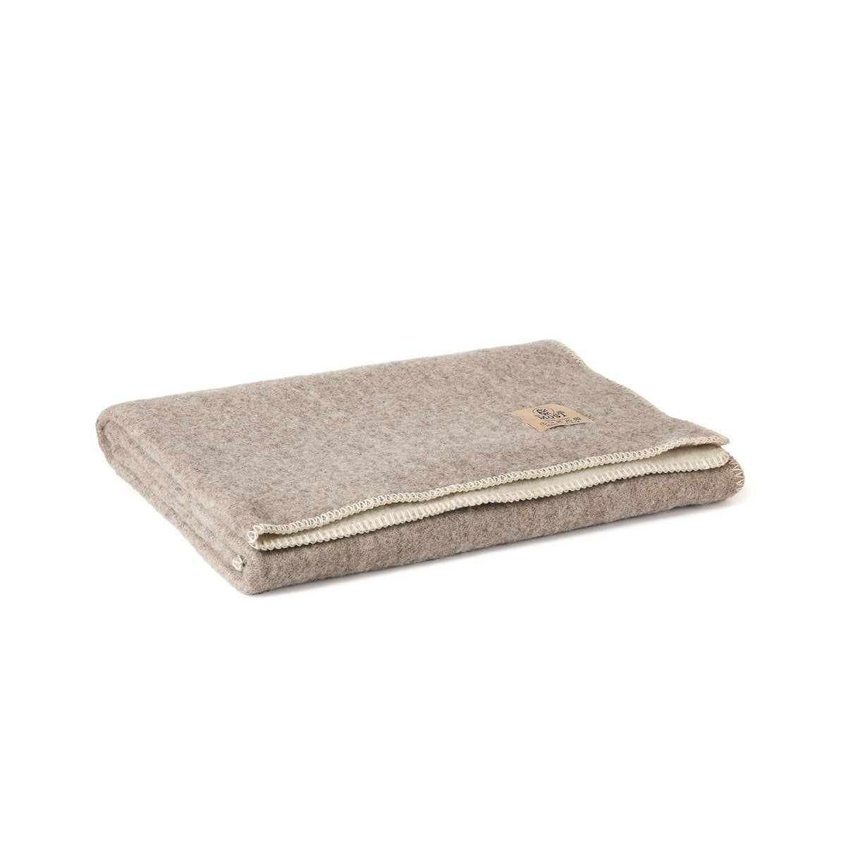 Wool Crib Blanket – Eco Fossil, 100 × 140 cm