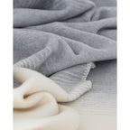 Merino & Cashmere Bed Blanket – Silver Cloud
