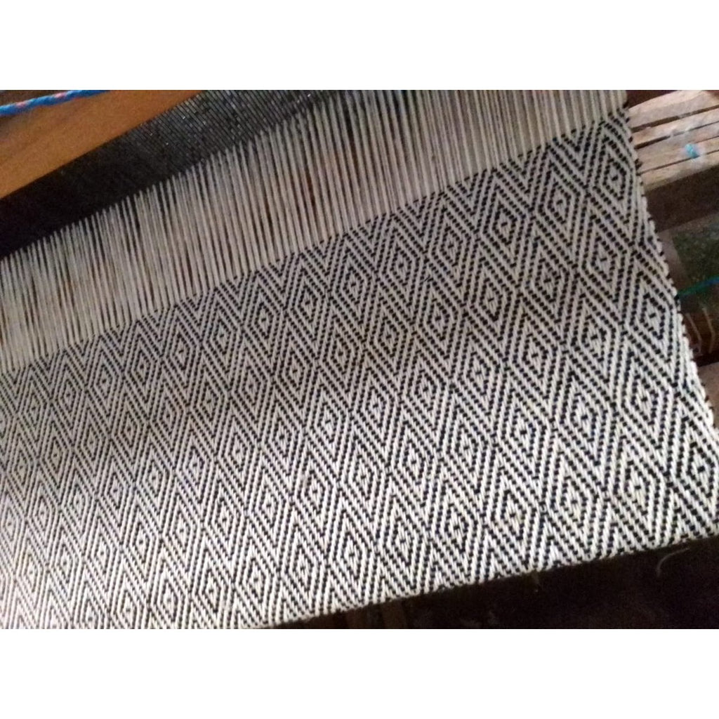 Rombo Wool Rug – Black & White, Small