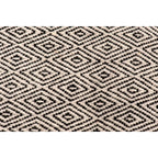 Rombo Wool Rug – Black & White, Small