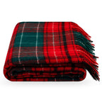 Tartan Noel Wool Throw – Red & Green