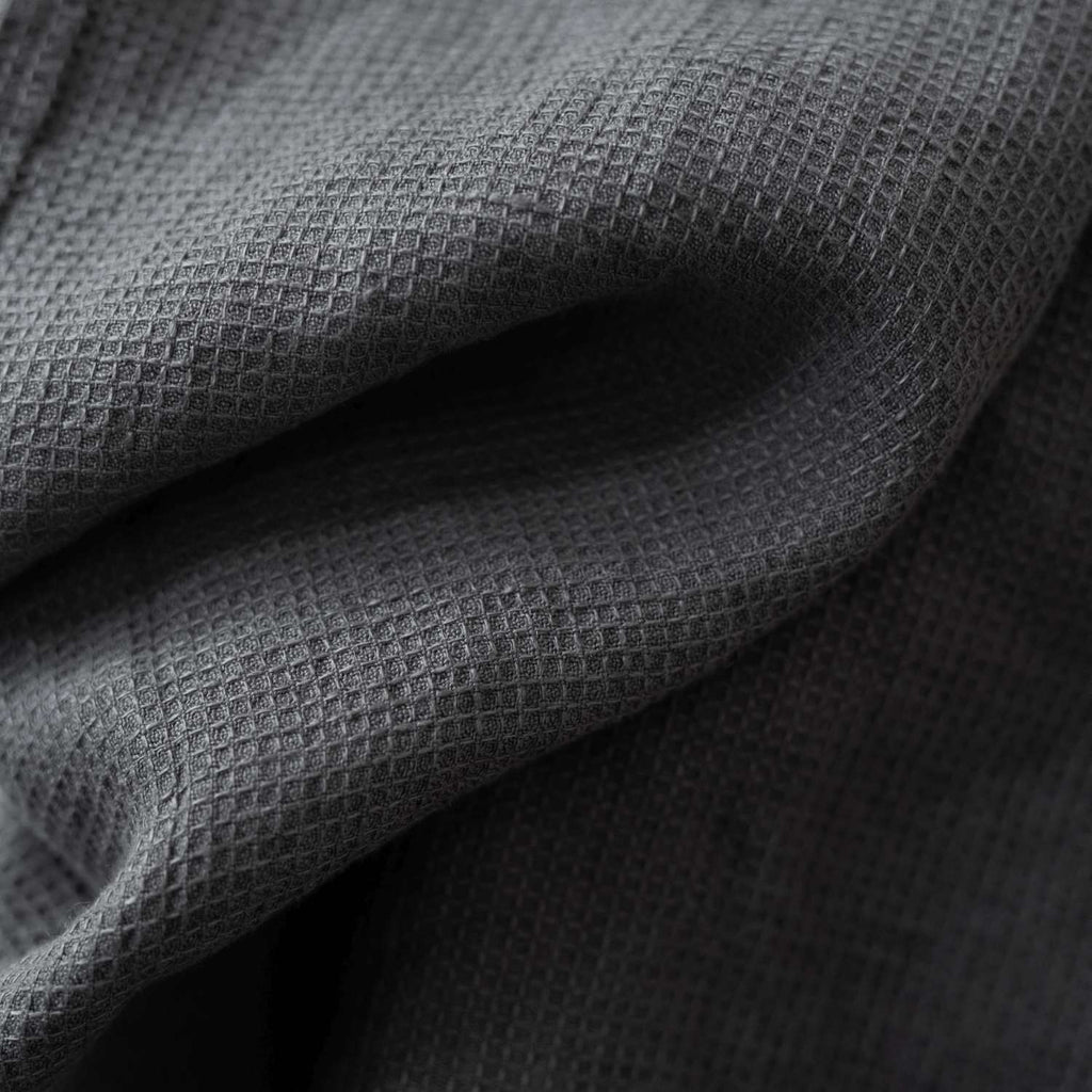 Honeycomb Fine Waffle Towel - Charcoal