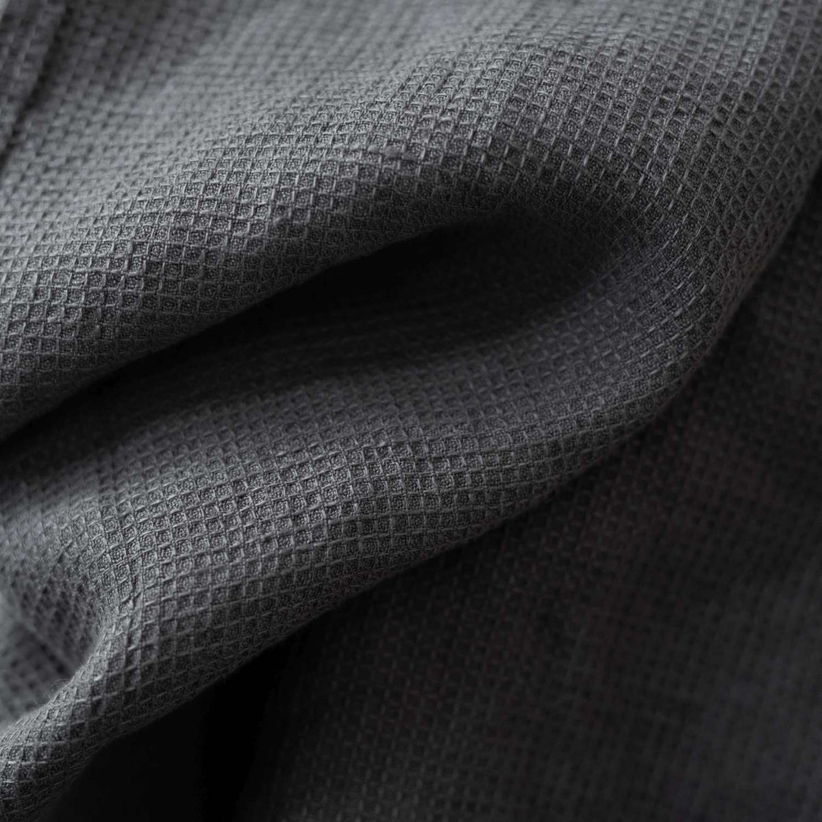 Honeycomb Fine Waffle Towel - Charcoal