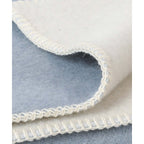 Wool Crib Blanket – Blue Fog, 100 × 140 cm