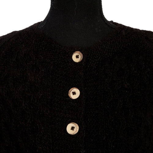 Baby Alpaca Cardigan – Black