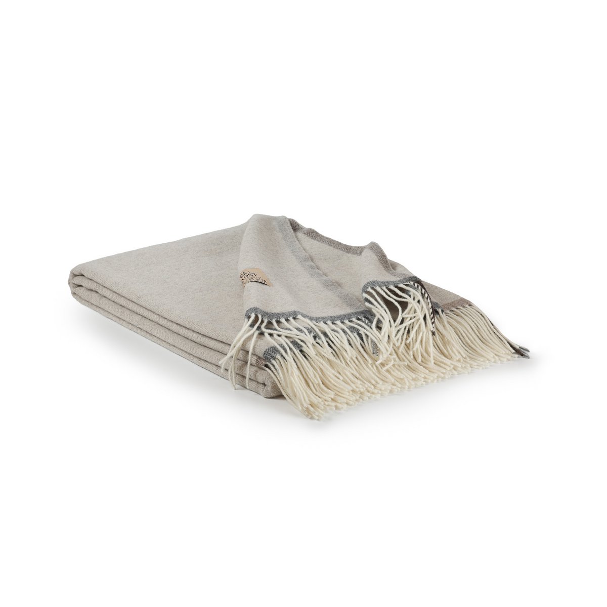 Milano Merino & Cashmere Throw – Beige